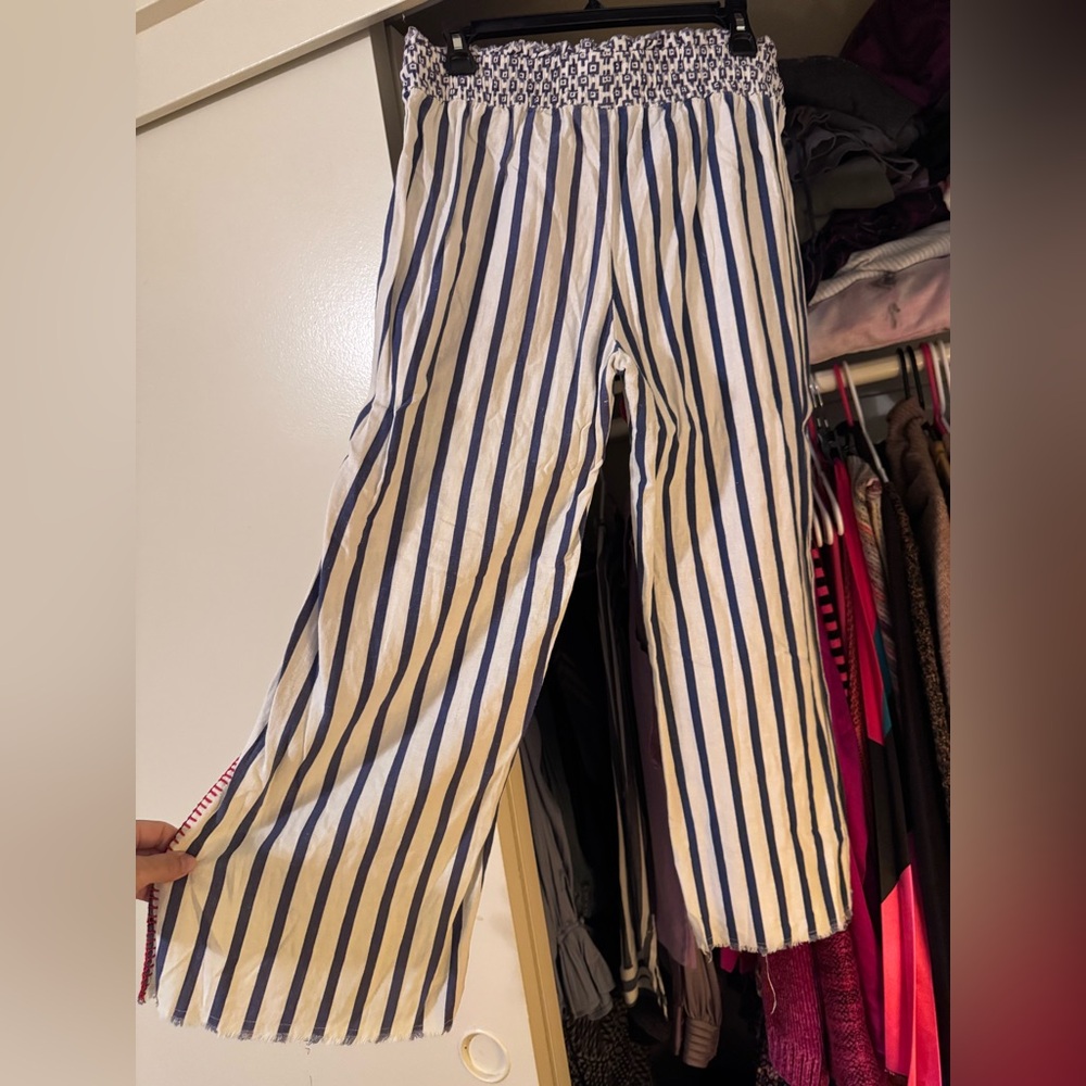 Indigo Rein Navy and White Striped Pants - Picture 7 of 10